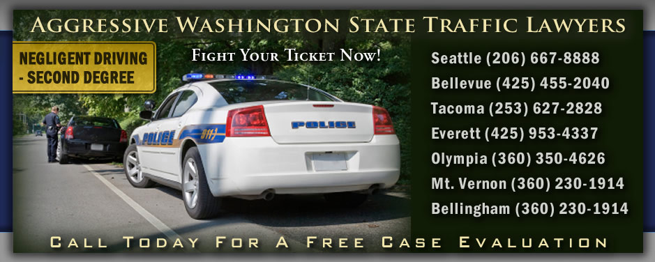 Washington Negligent Driving 2nd Degree Ticket Attorneys 